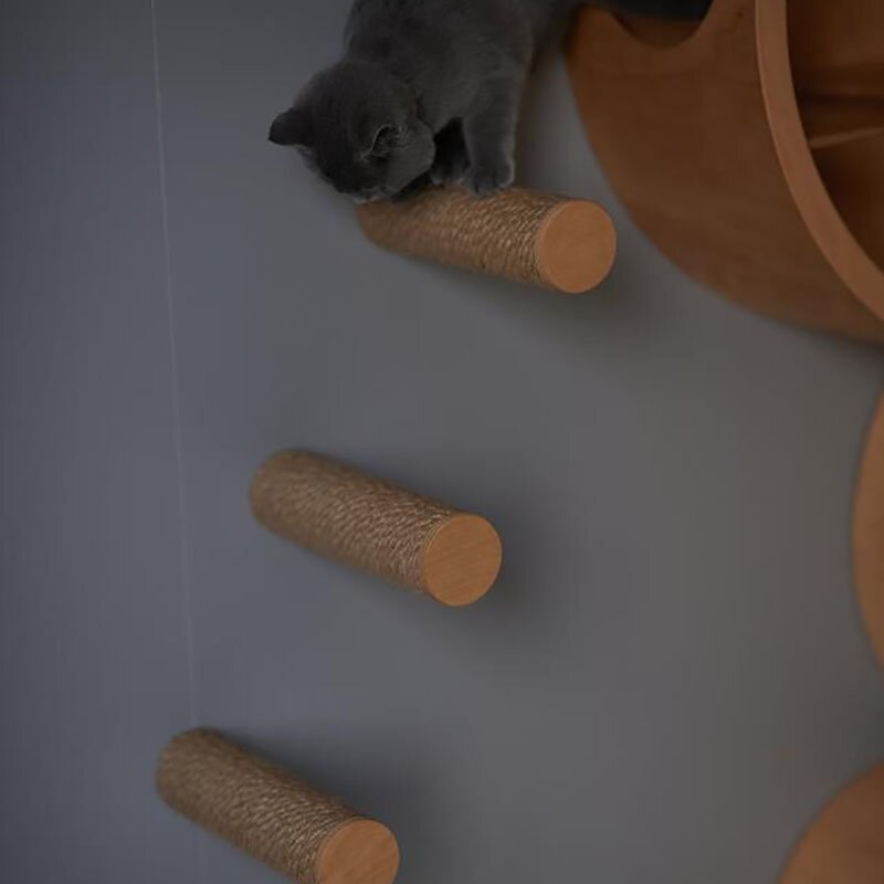 Pet Furniture Factory - Wooden Wall Mounted Climbing Steps