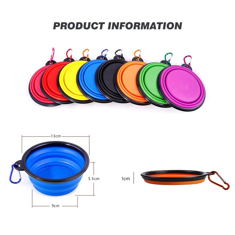 Pet Bowl Factory - Outdoor Collapsable Silicone Travel Feeding Bowl