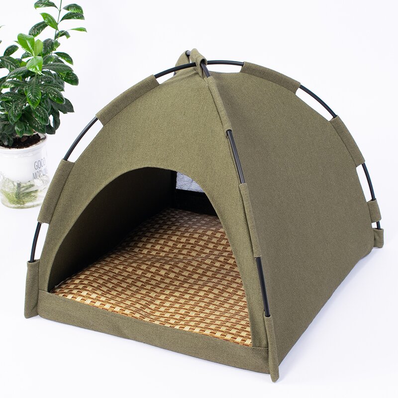 Pet Tent Bed Factory - Foldable Green Portable Breathable Bed