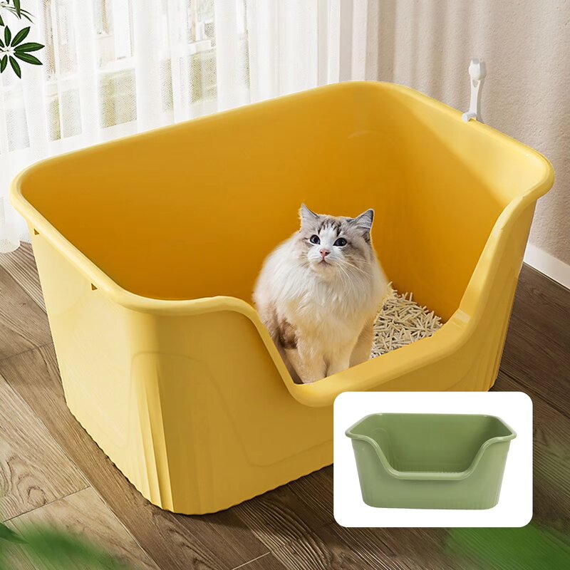 Cat Litter Box Factory - Large High Sides Anti Splashing Portable