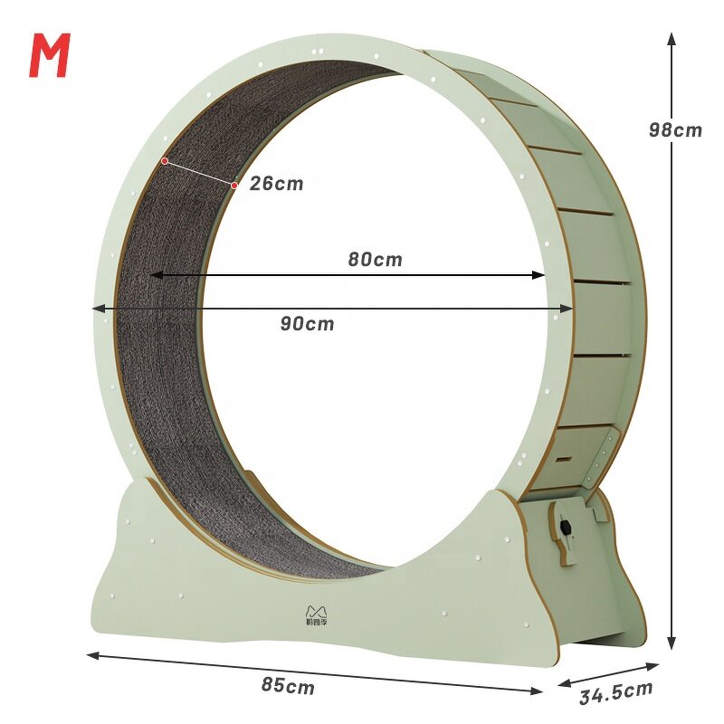 Cat Wheel Factory - Solid Wood Silent Pet Treadmill Toy