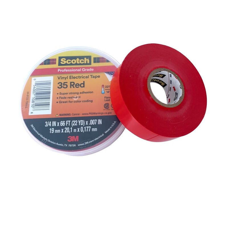 Electrical Tape Factory - 3M 35 Vinyl Color Coding Tape