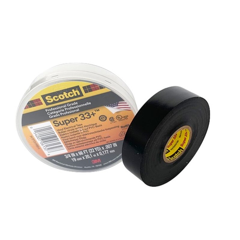 Electrical Tape Manufacturer - 3M 33+ Black Vinyl Tape