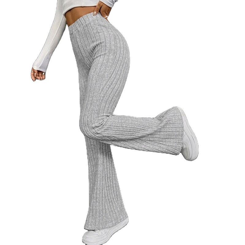 Pants Factory - Stretch Long Flared Trendy Premium Trousers