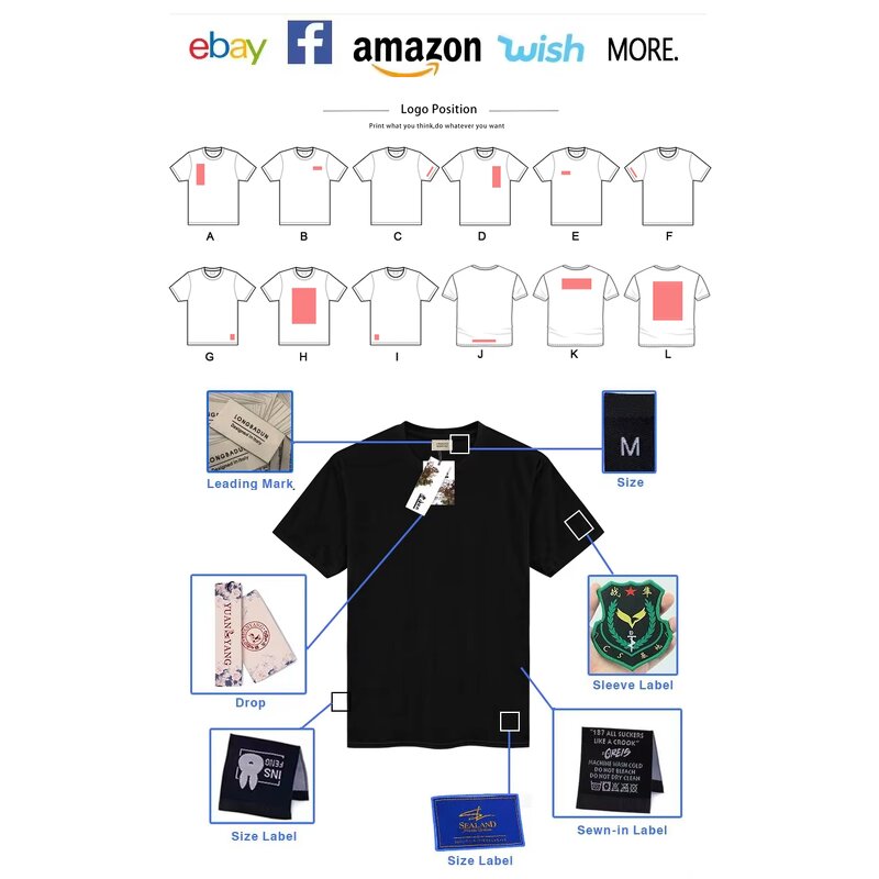 T-Shirt Factory - High Quality 100% Cotton Loose Fit Printed Tee