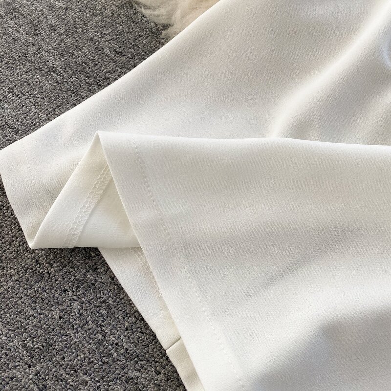 Vest Skirt Set Factory - Women Solid Color Crop Top Midi Set