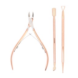 Manicure Set Factory - 3Pcs Stainless Steel Cuticle Nipper Custom