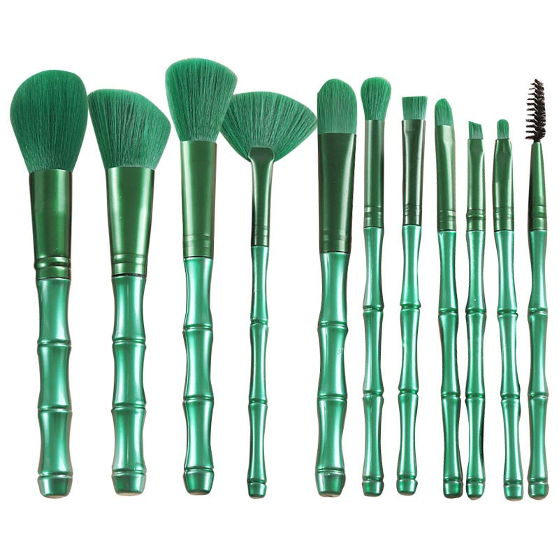 Makeup Brush Set Factory - 11pcs Premium Pink Foundation Blush