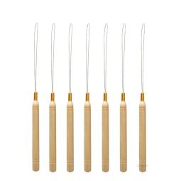 Hair Tool Manufacturer - 10 Pcs Loop Needle Threader Microlink Beads