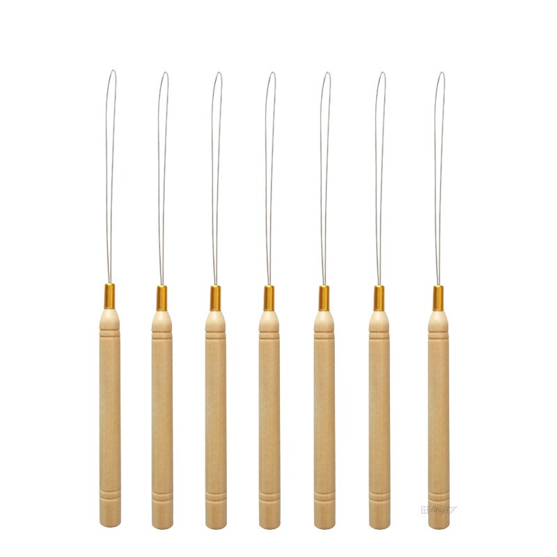 Hair Tool Manufacturer - 10 Pcs Loop Needle Threader Microlink Beads