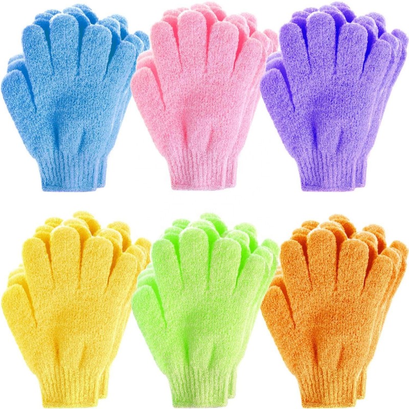 Exfoliator Gloves Factory - Nylon Five Fingers Dead Skin Remover