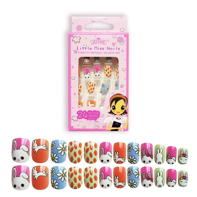 False Nails Manufacturer - OEM Custom Children Cute Kids Press on