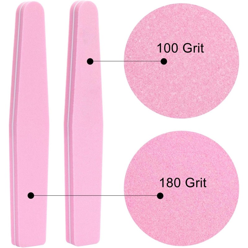 Nail Buffer Factory - 100/180 Grit Mini Block Sponge Double Side