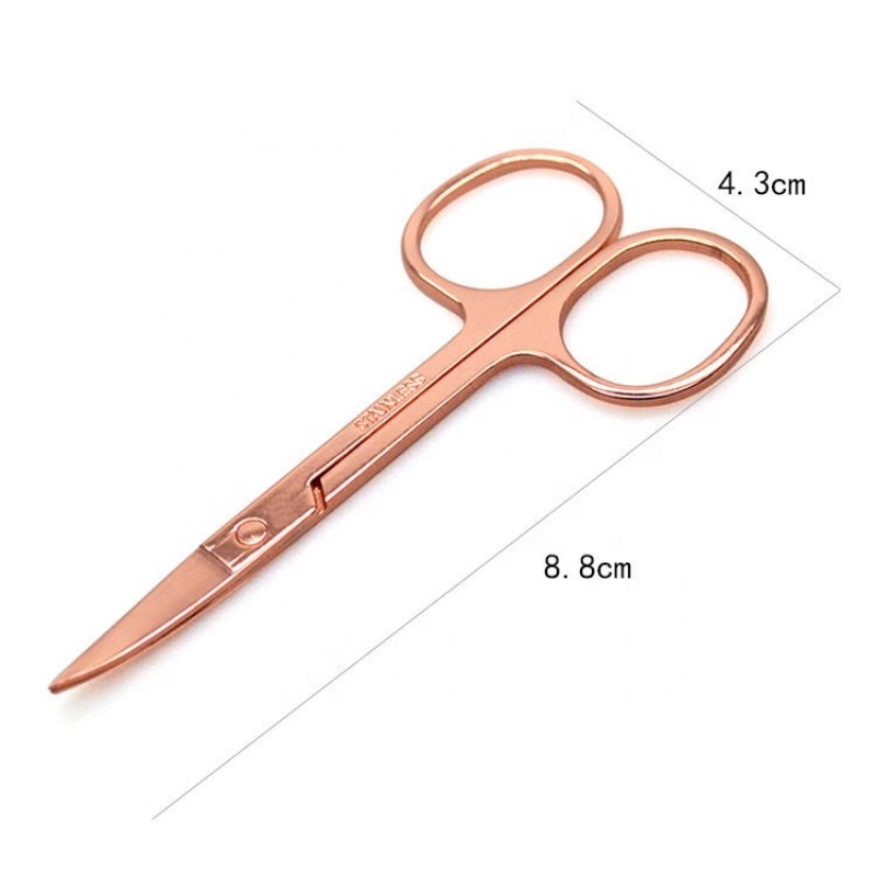 Beauty Scissors Manufacturer - Stainless Steel Rose Gold Custom Logo