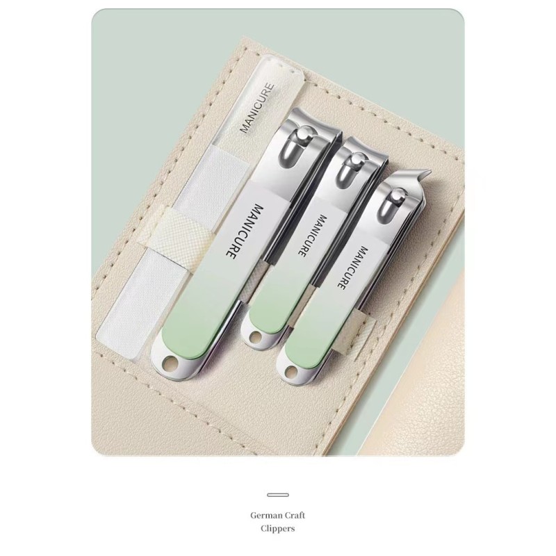 Manicure Set Manufacturer - 4 Piece Stainless Steel Gradient Color