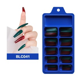False Nails Factory - Factory Supply 100Pcs Blue PVC Box Ballet
