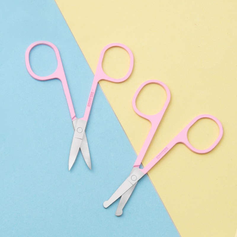Lash Scissors Factory - Small Pink Stainless Steel Eyelashes Mini