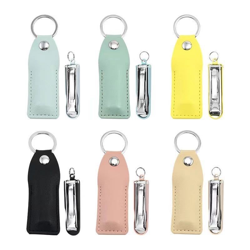 Nail Clippers Set Factory - Classic Keychain Leather Case Cutter