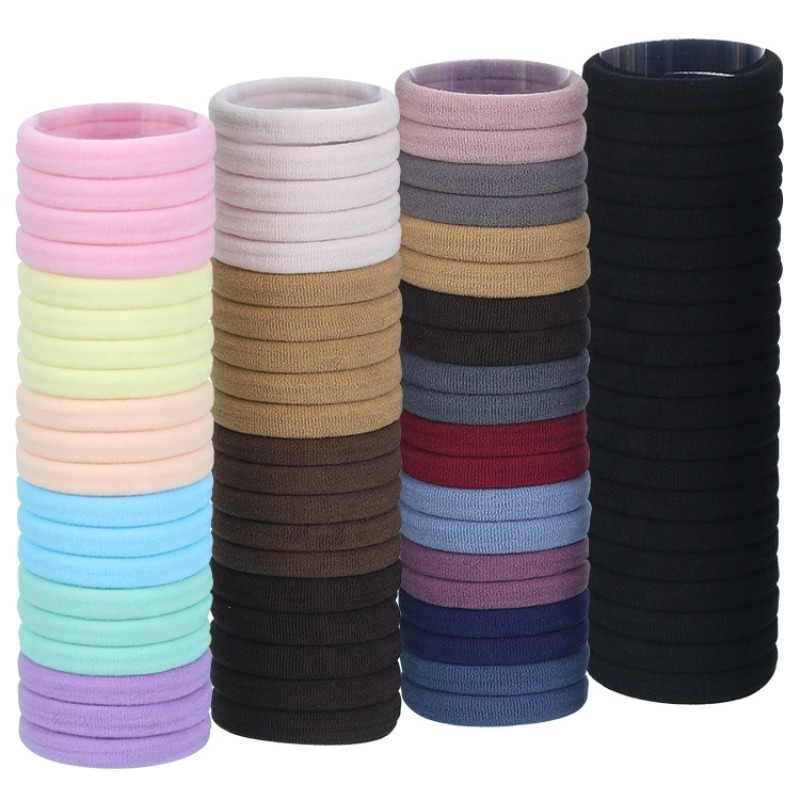 Hair Ties Manufacturer - Factory Wholesale Black Elastic Cotton