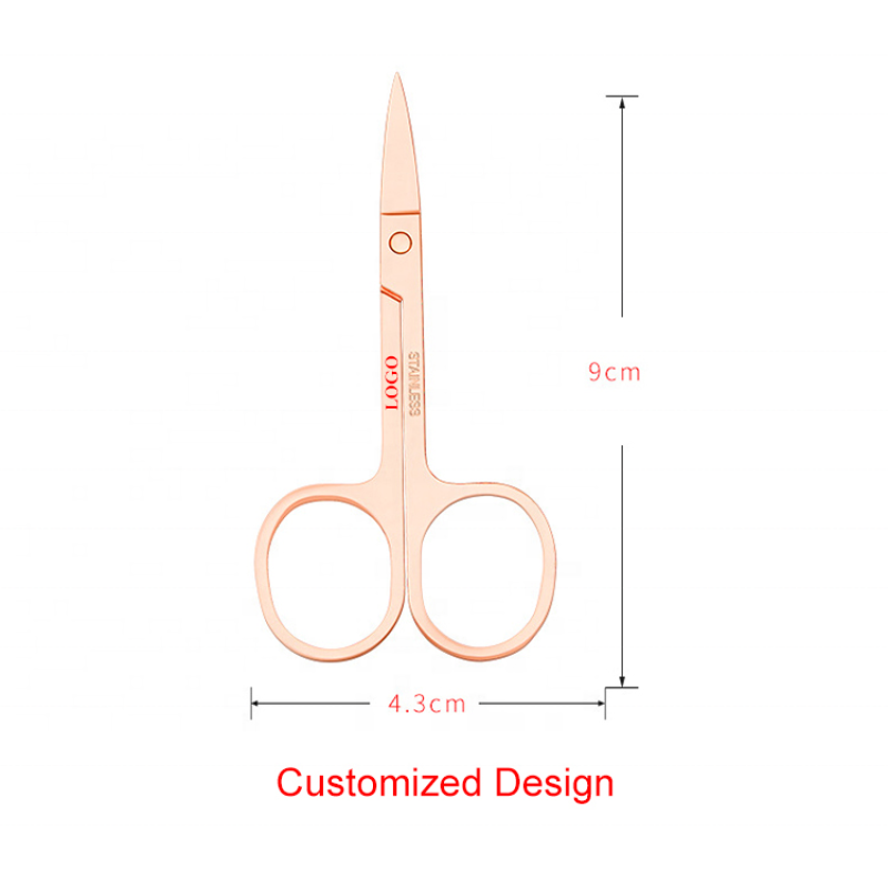Lash Scissors Factory - Small Pink Stainless Steel Eyelashes Mini