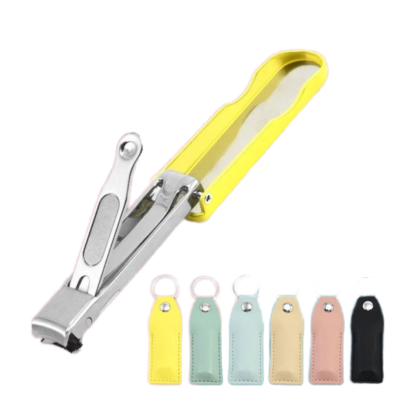 Nail Clippers Set Factory - Classic Keychain Leather Case Cutter
