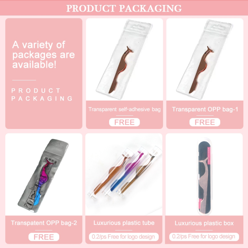 Eyelash Tweezers Manufacturer - Wholesale Pink Lash Sets Bulk Tools