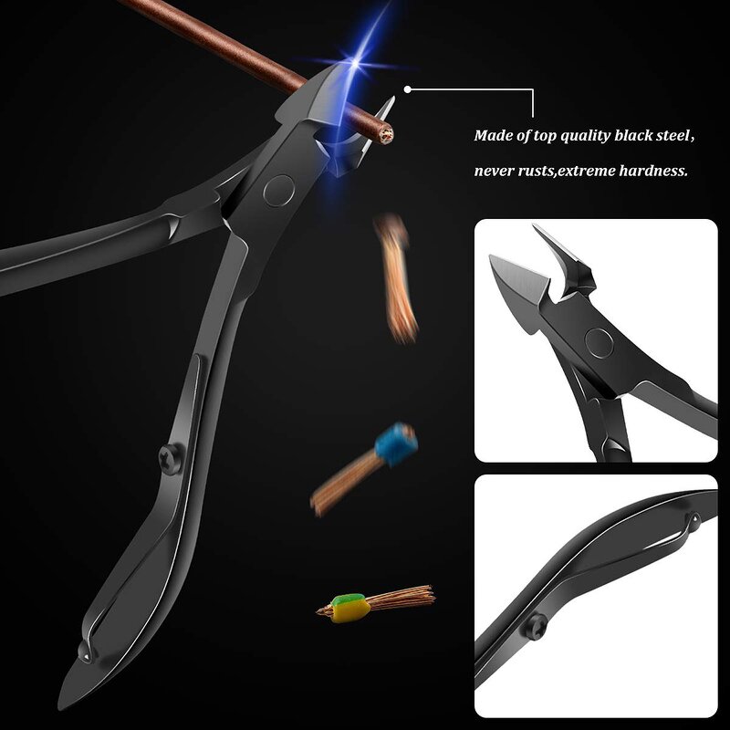 Nail Clippers Factory - 10PCS Black Dead Skin Clippers Beauty Set