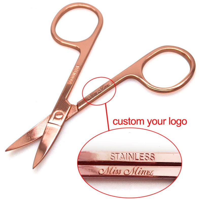 Beauty Scissors Manufacturer - Stainless Steel Rose Gold Custom Logo