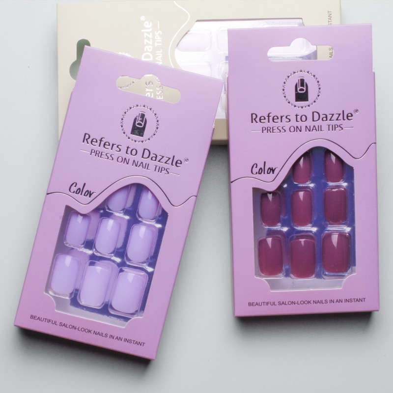 False Nails Manufacturer - 24 Pieces Wholesale Pure Color Matte