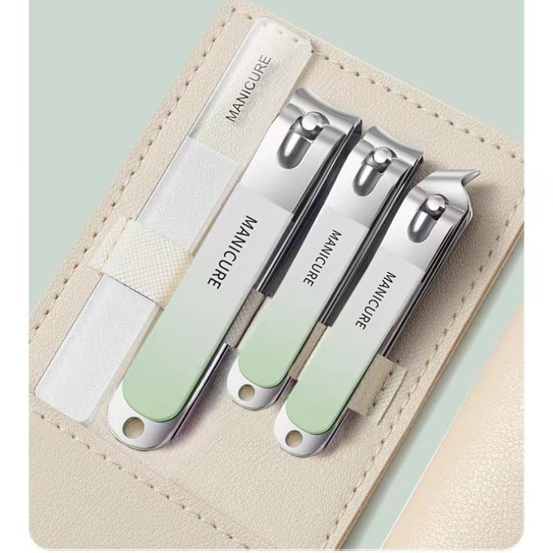 Manicure Set Manufacturer - 4 Piece Stainless Steel Gradient Color