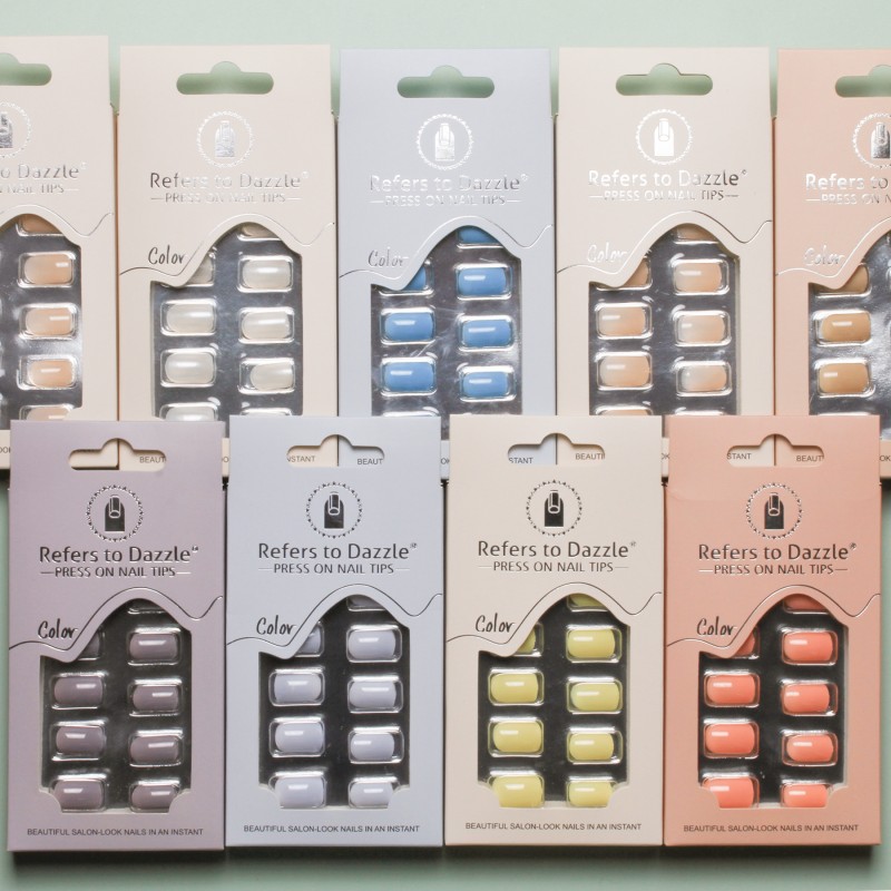 False Nails Manufacturer - 24 Pieces Wholesale Pure Color Matte