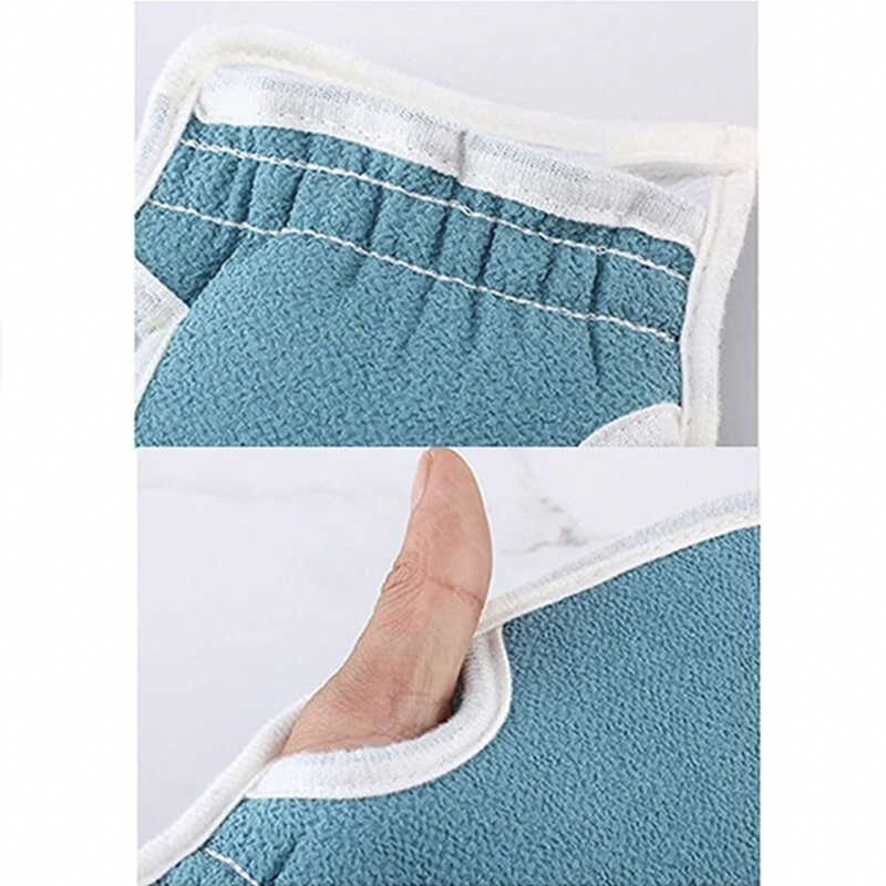 Bath Glove Factory - 3 Pcs Set Scrubber Exfoliating Back Towel
