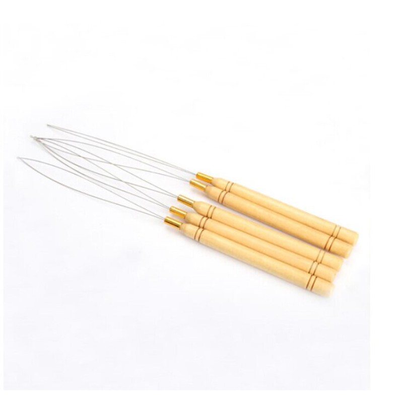 Hair Tool Manufacturer - 10 Pcs Loop Needle Threader Microlink Beads