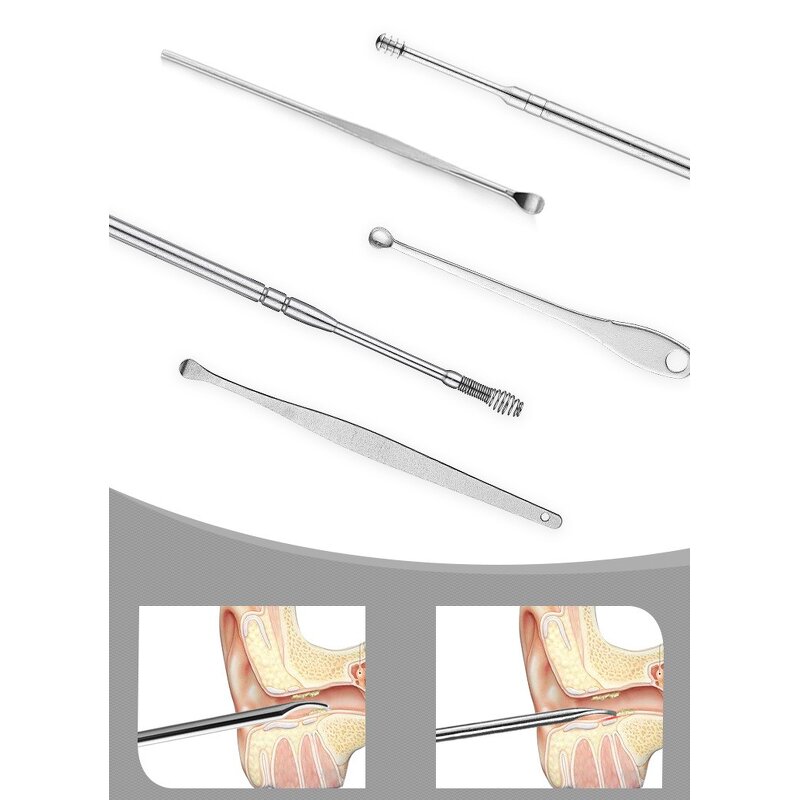 Ear Pick Manufacturer - 7 Pcs Earwax Removal Kit with Cleaning Brush