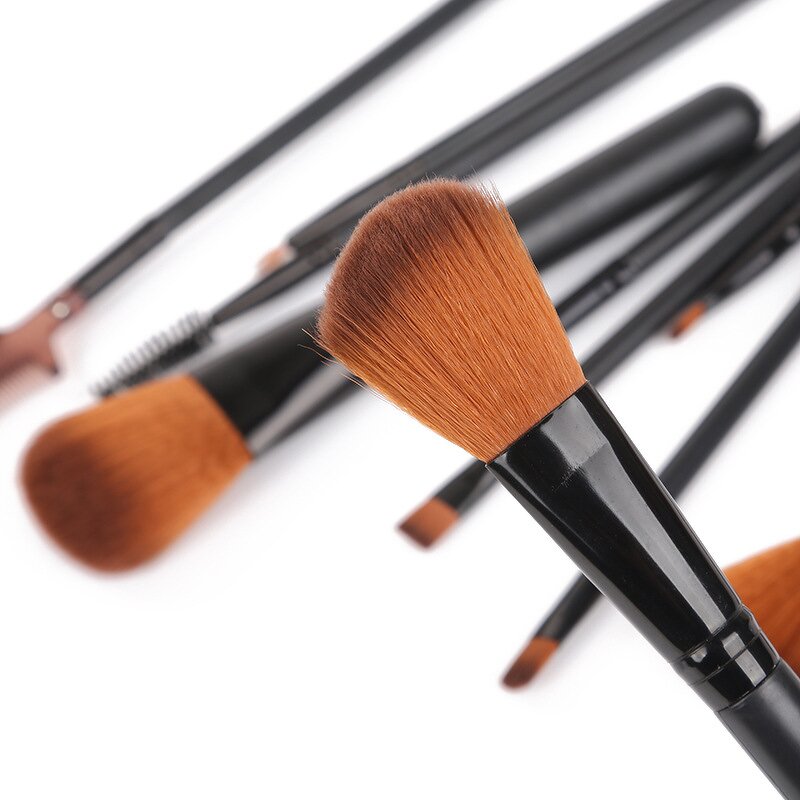 Makeup Brush Set Factory - Hot Selling 12pcs Vegan Hair Blue Pink