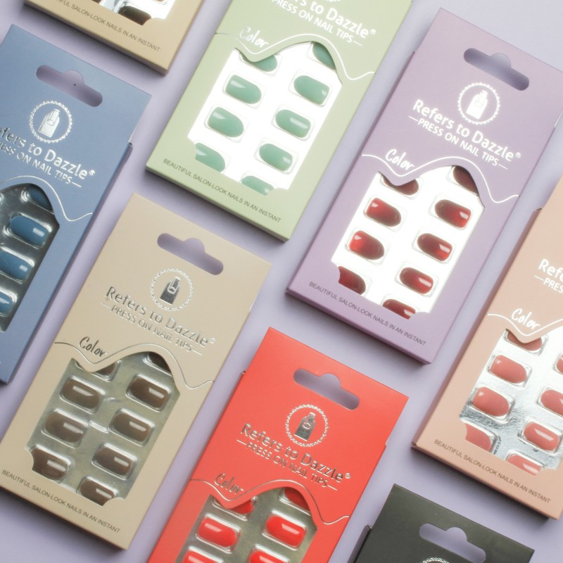 False Nails Manufacturer - 24 Pieces Wholesale Pure Color Matte