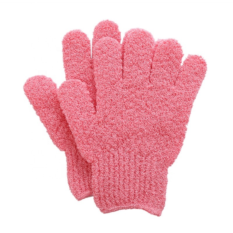Exfoliator Gloves Factory - Nylon Five Fingers Dead Skin Remover