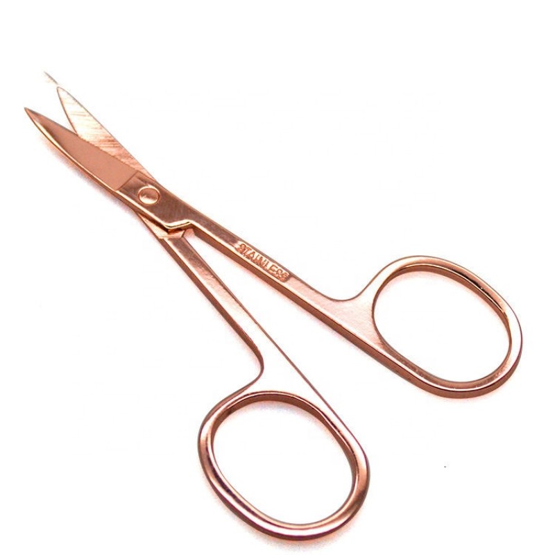 Beauty Scissors Manufacturer - Stainless Steel Rose Gold Custom Logo