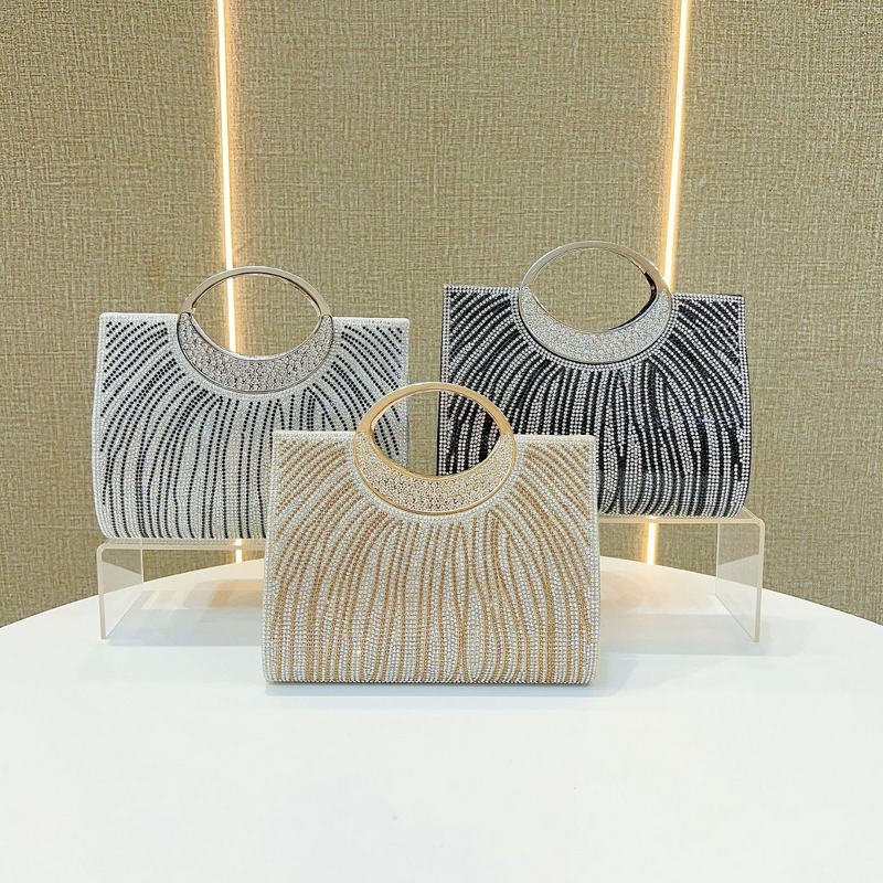 Evening Bags Manufacturer - Versatile Geometric Tassel Clutch