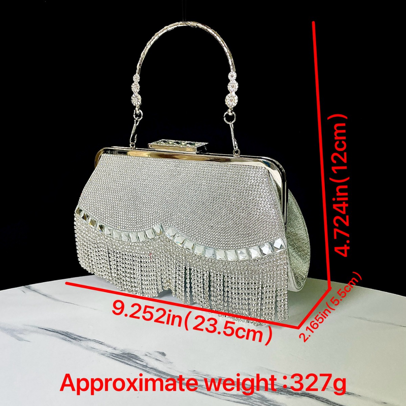 Wedding Banquet Handbag Manufacturer - Small Fragrance Diamond Bag