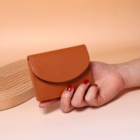 Lady Wallet Factory - Hollow Out Leaves PU Leather Wallet