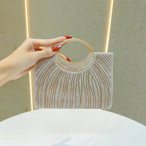 Evening Bags Manufacturer - Versatile Geometric Tassel Clutch