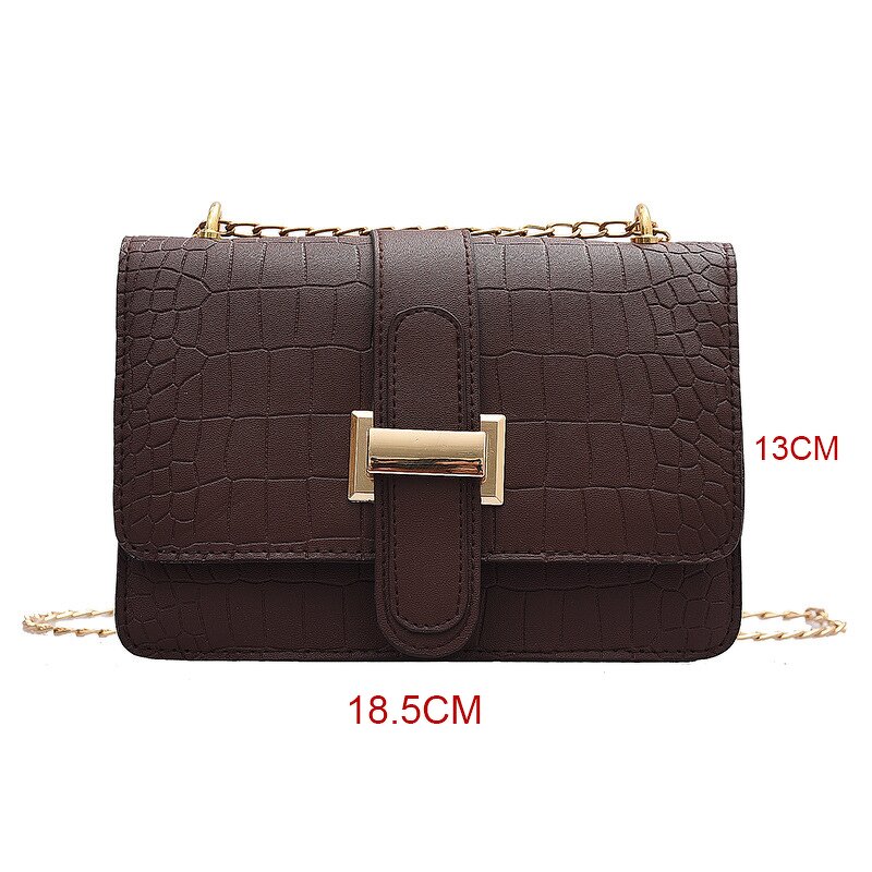 Crossbody Bag Factory - Embossed Solid Color Square Bag
