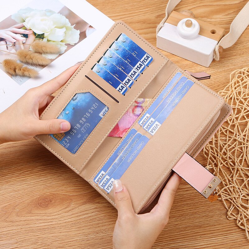 Mobile Phone Bag Factory - Large Capacity Double Zipper Wallet