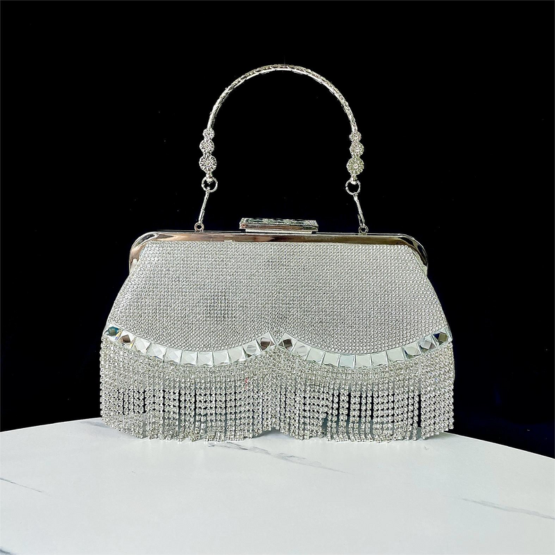 Wedding Banquet Handbag Manufacturer - Small Fragrance Diamond Bag
