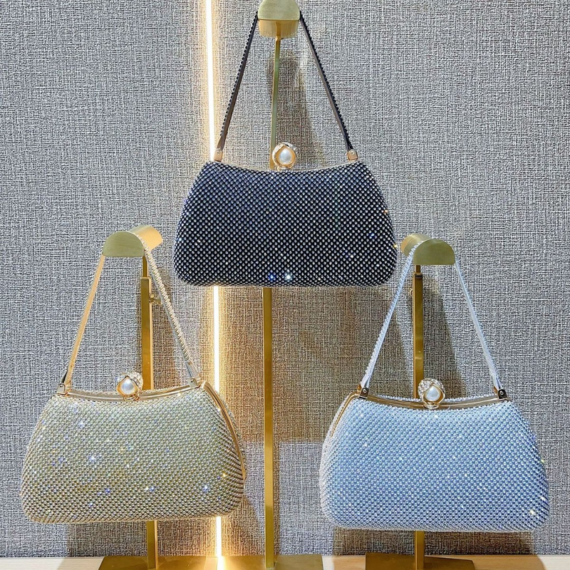 Evening Clutch Bag Manufacturer - Diamond-Studded Single Shoulder Bag