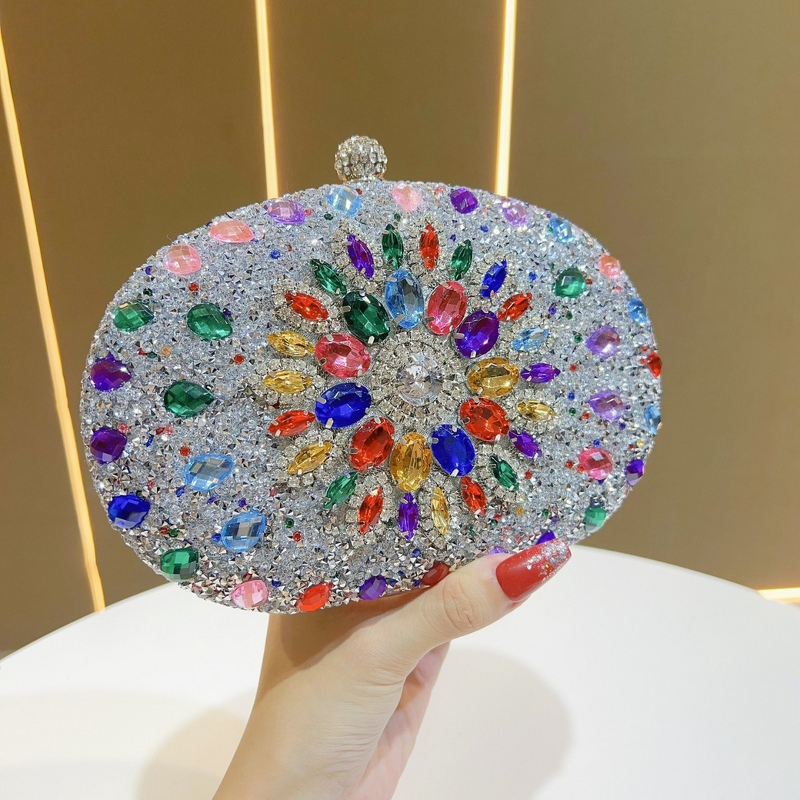 Evening Handbag Manufacturer - Shiny Pleated Large-Size Bag