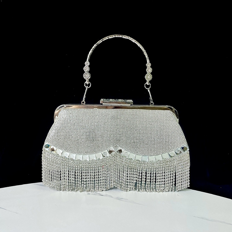 Wedding Banquet Handbag Manufacturer - Small Fragrance Diamond Bag
