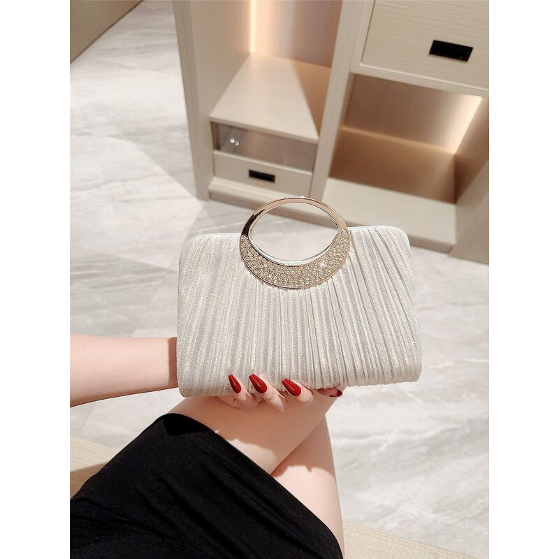 Evening Bag Manufacturer - Pleated Leather Tote Party Bag