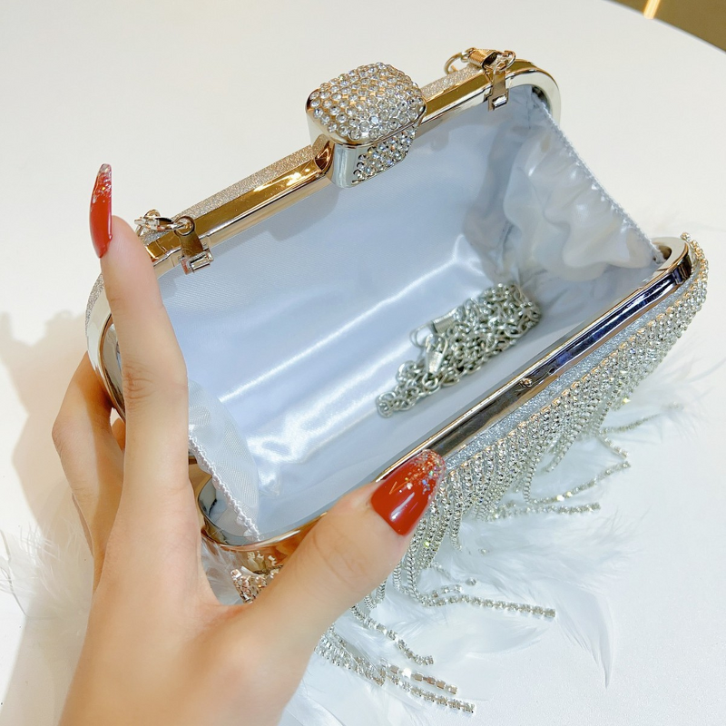 Evening Bag Factory - Shiny Rhinestone Clutch Purse